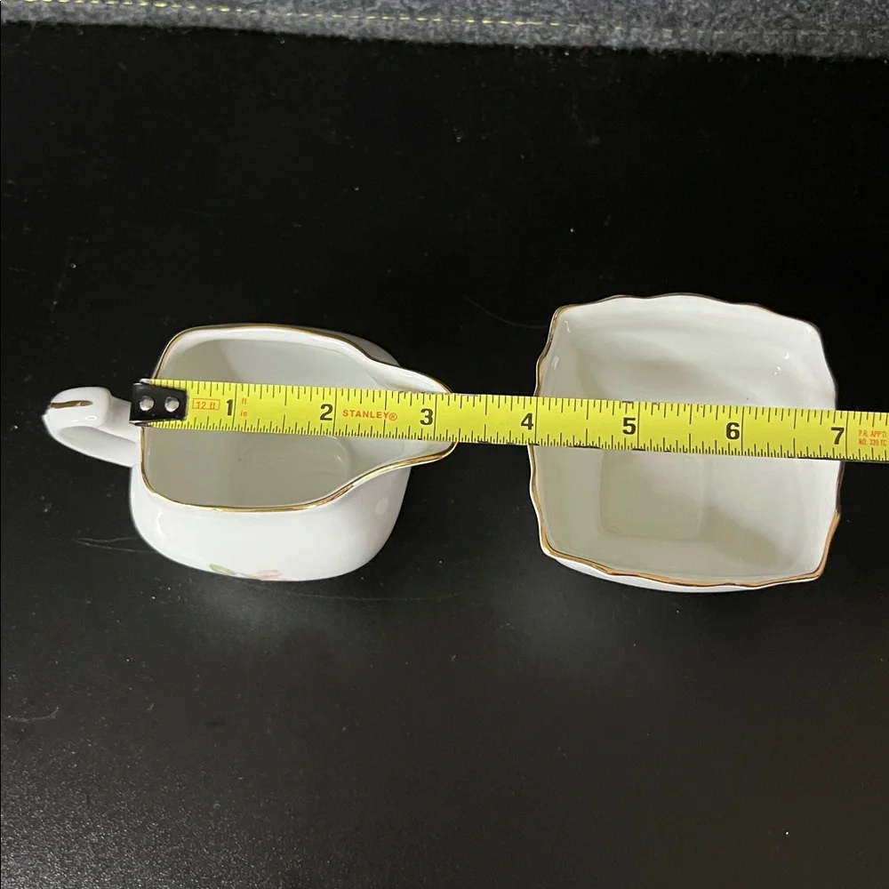 Vintage Schumann Arzberg Germany Antique‎ Rose Creamer & Open Sugar Bowl